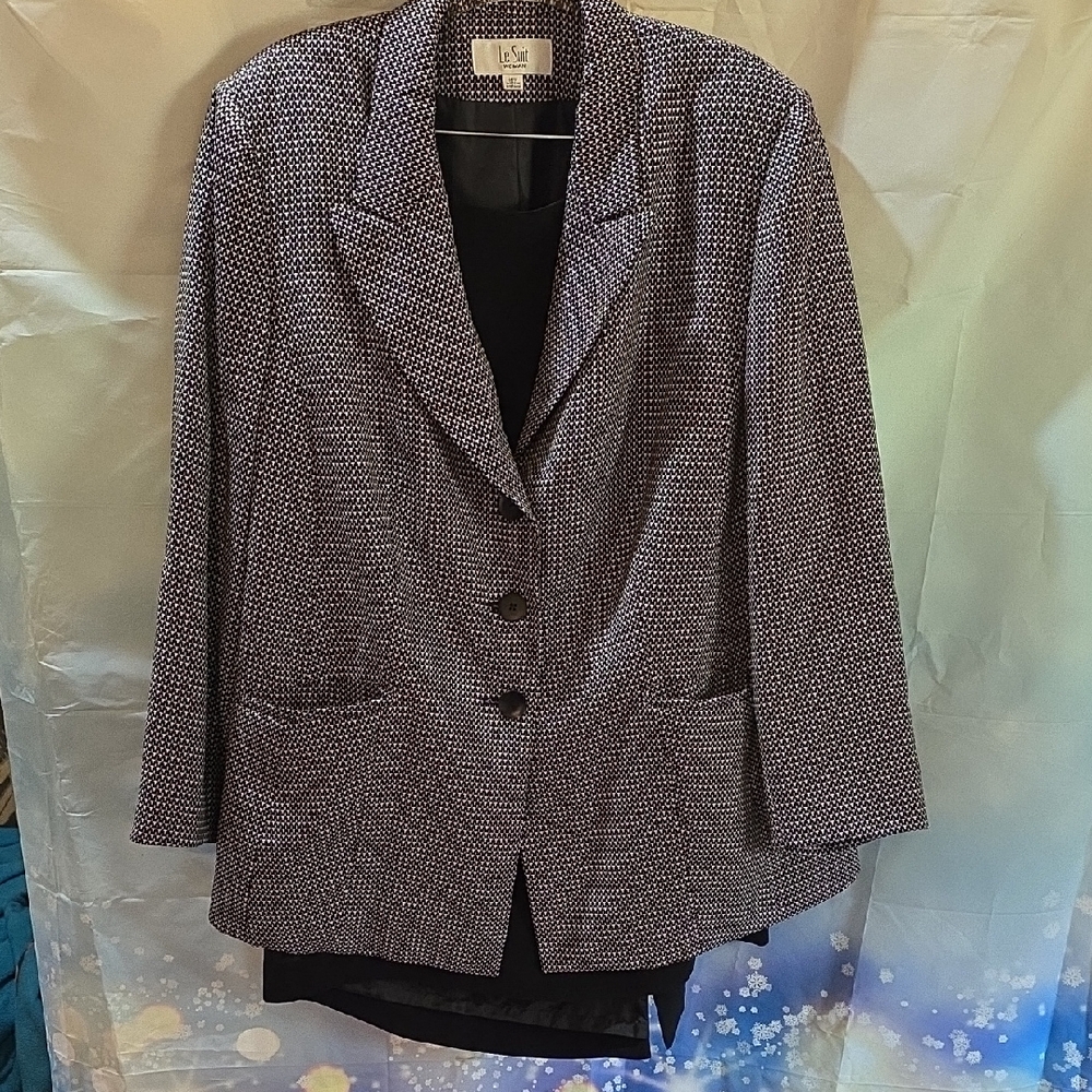 Le Suit Monochrome Textured Blazer 9K